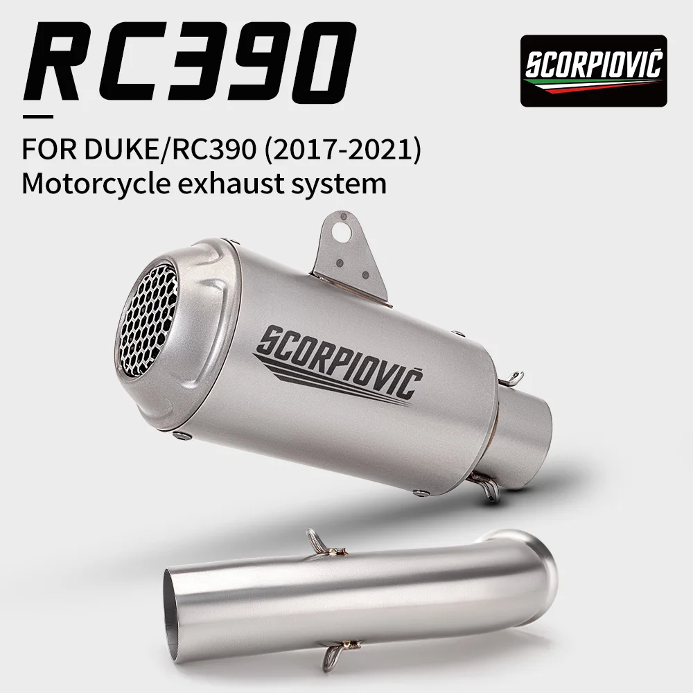 Motorcycle system exhaust slip On is suitable for DUKE390 RC390 (2017-2021) middle and tail section kit high performance
Motorcycle system exhaust slip On is suitable for DUKE390 RC390 (2017-2021) middle and tail section kit high performance