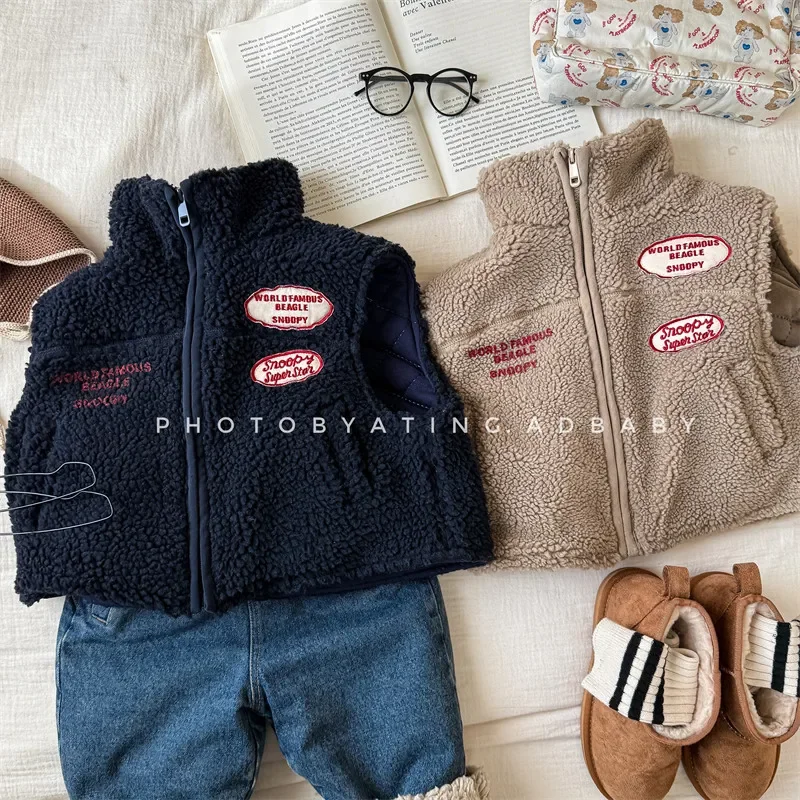 Girls Pants 2024 Winter New Childrens Wear Korean Style Boys and Girls Fashion Lamb Cashmere Clip Cotton Vest Casual Simple
Girls Pants 2024 Winter New Childrens Wear Korean Style Boys and Girls Fashion Lamb Cashmere Clip Cotton Vest Casual Simple