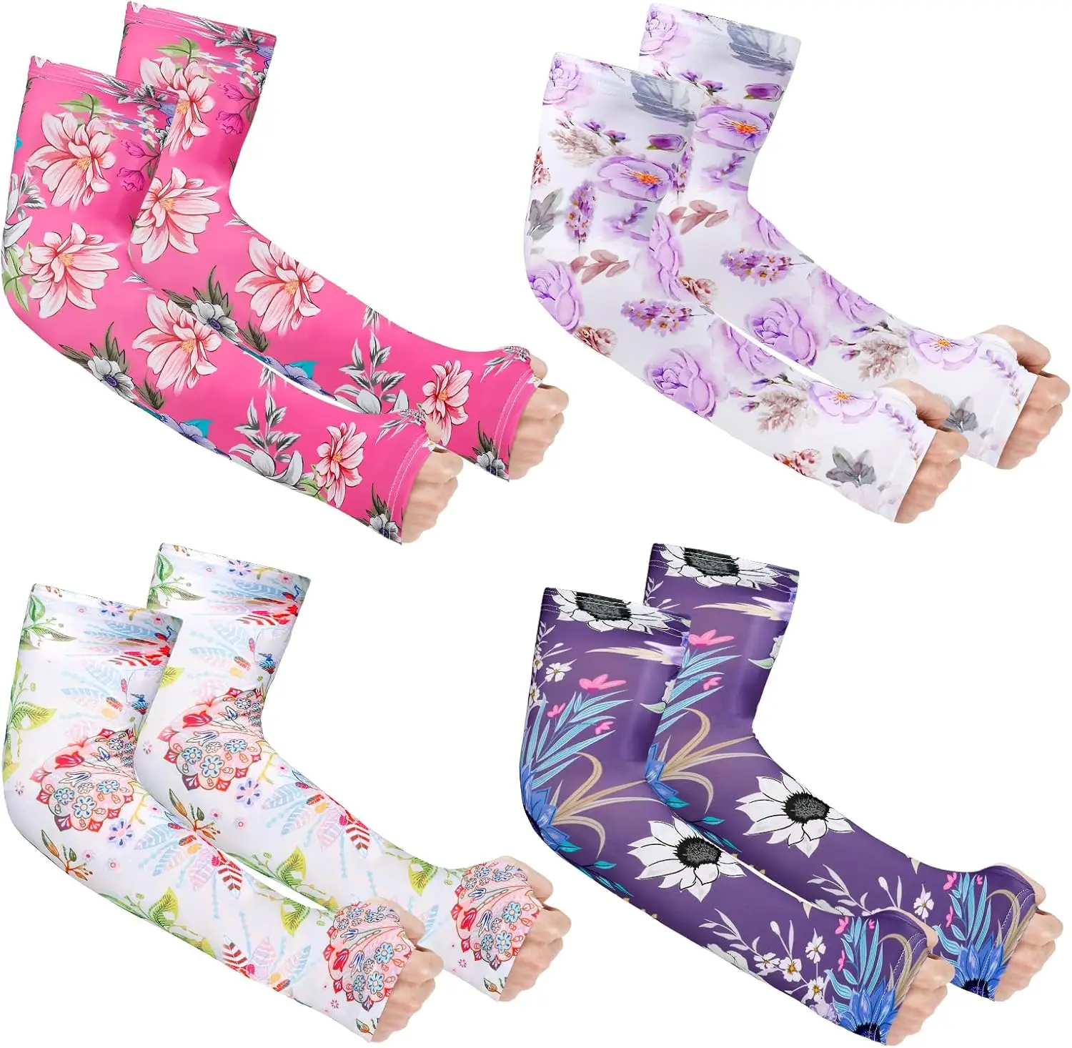 Cooling Arm Sleeves for Women Men, Anti-Slip Sun Protection, 4 Pairs Gardening Sleeves
Cooling Arm Sleeves for Women Men, Anti-Slip Sun Protection, 4 Pairs Gardening Sleeves