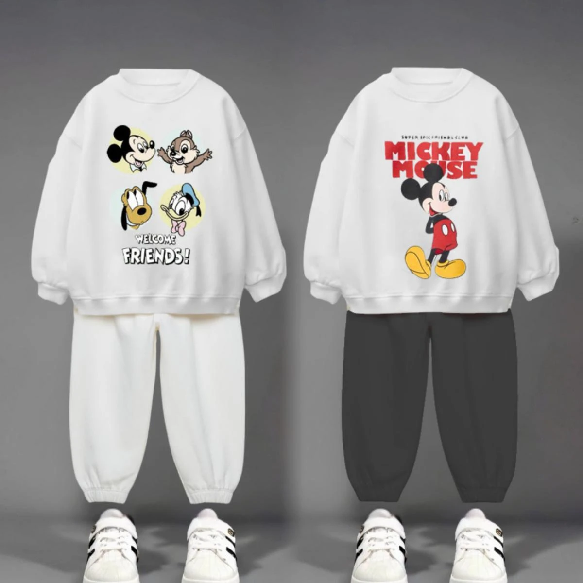 Mickey Mouse Print Sweatshirts Outfits For Kids Clothing Autumn Loose Fashion Long Sleeve Hoodie Suit O-neck Tracksuit Children
Mickey Mouse Print Sweatshirts Outfits For Kids Clothing Autumn Loose Fashion Long Sleeve Hoodie Suit O-neck Tracksuit Children