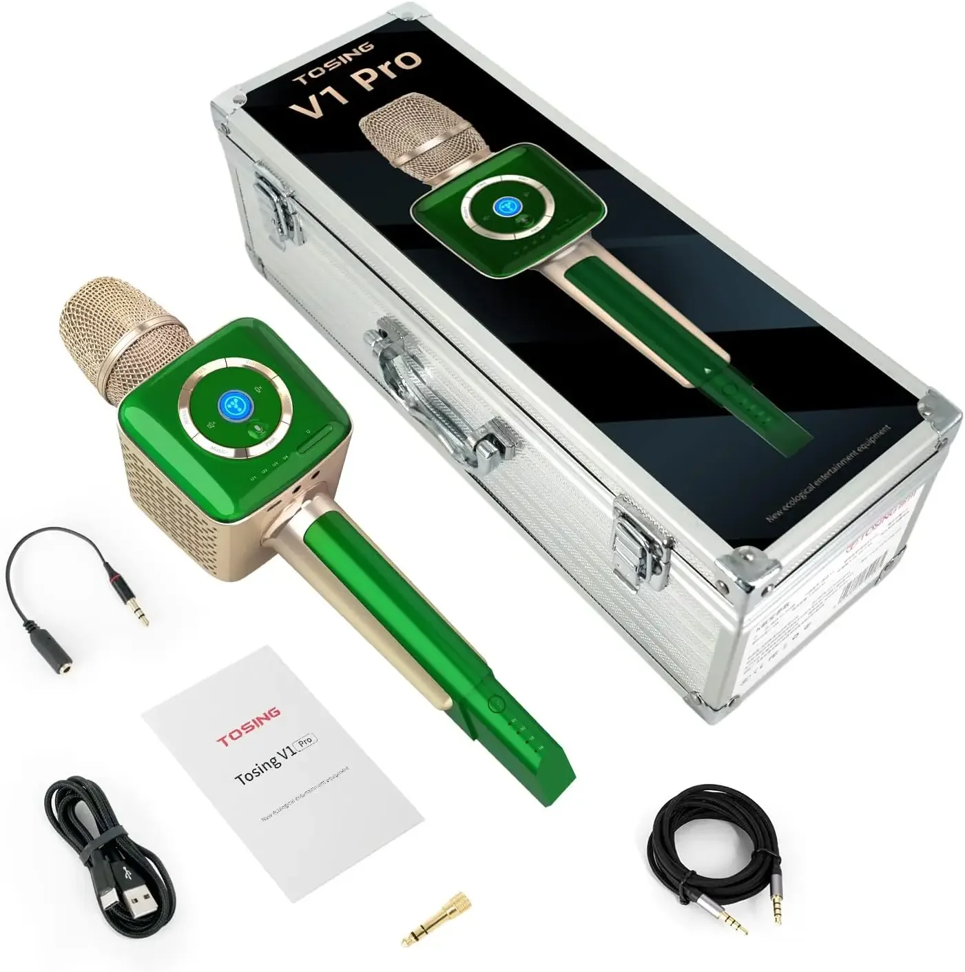 2026 TOSING V1 Pro Bluetooth Wireless Karaoke Microphone with 20W Dynamic HI-FI Speaker Portable Audio Player Singer/Adult
2026 TOSING V1 Pro Bluetooth Wireless Karaoke Microphone with 20W Dynamic HI-FI Speaker Portable Audio Player Singer/Adult