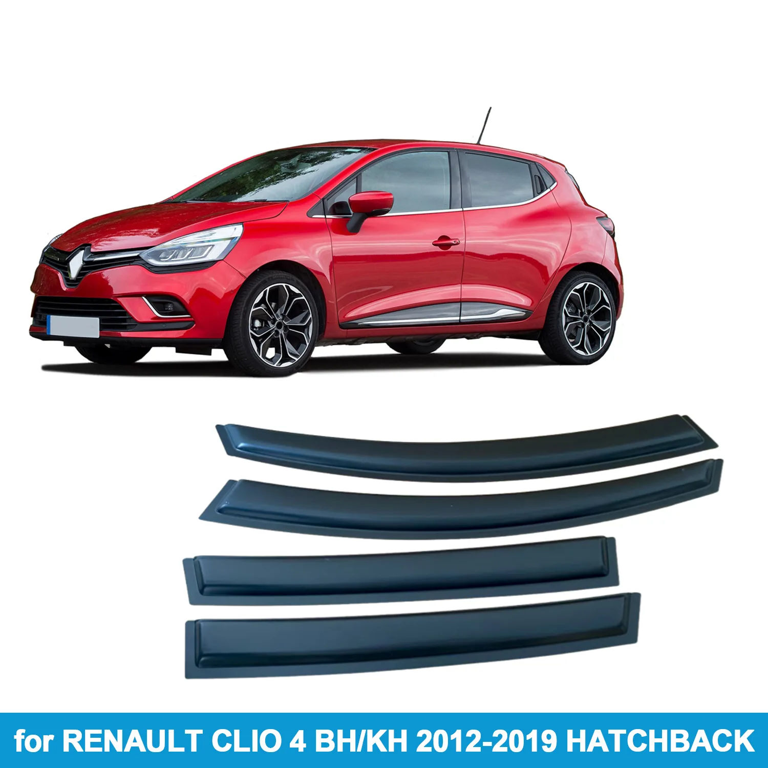 Window Visor for RENAULT CLIO 4 HATCHBACK WAGON 2012 2013 2014 2015 2016 2017 2018 2019 Wind Deflectors Rain Guards Door Ent
Window Visor for RENAULT CLIO 4 HATCHBACK WAGON 2012 2013 2014 2015 2016 2017 2018 2019 Wind Deflectors Rain Guards Door Ent