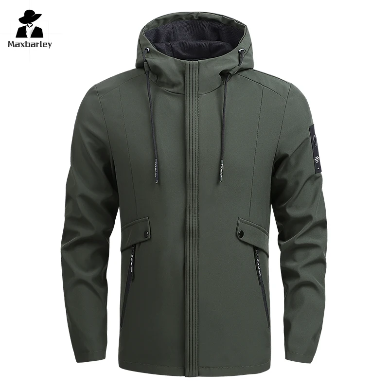 Autumn Windproof Jacket Men's Casual Trendy Zipper Pocket Hooded Windbreaker Coat Male Outdoor Hiking Fishing Sportswear Jackets
Autumn Windproof Jacket Men's Casual Trendy Zipper Pocket Hooded Windbreaker Coat Male Outdoor Hiking Fishing Sportswear Jackets