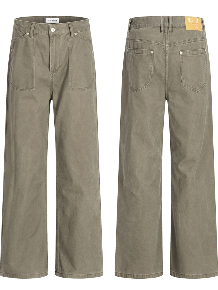 Loose Straight Leg Grey Linen Denim Jeans Casual Vintage Workwear Trousers for Men High Street American Style Youth Jeans
Loose Straight Leg Grey Linen Denim Jeans Casual Vintage Workwear Trousers for Men High Street American Style Youth Jeans