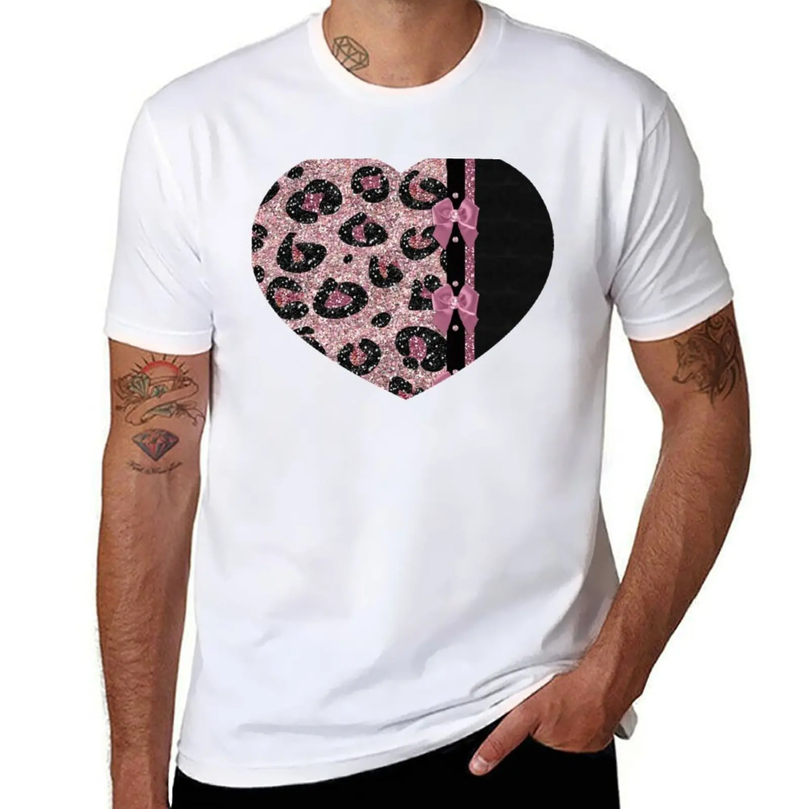Pink and Black Leopard Print with Bows and Jewels T-Shirt t shirts for man pack cotton anime t shirts for man T-Shirt
Pink and Black Leopard Print with Bows and Jewels T-Shirt t shirts for man pack cotton anime t shirts for man T-Shirt