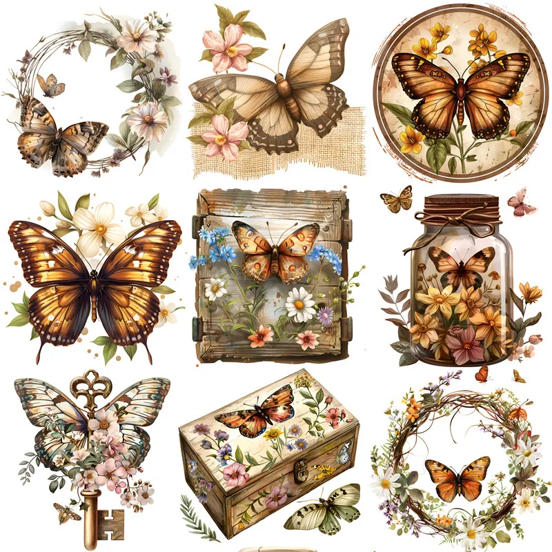 Retro butterfly object Stickers Crafts And Scrapbooking stickers kids toys book Decorative sticker DIY Stationery
Retro butterfly object Stickers Crafts And Scrapbooking stickers kids toys book Decorative sticker DIY Stationery