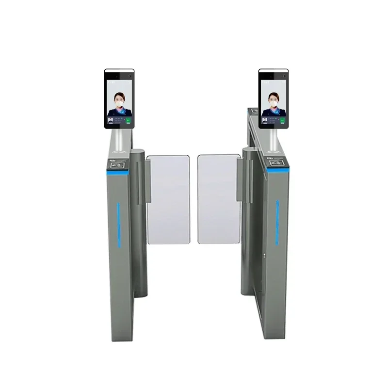 Biometric turnstile QR code scanner face recognition access control card glass swing barrier gate
Biometric turnstile QR code scanner face recognition access control card glass swing barrier gate