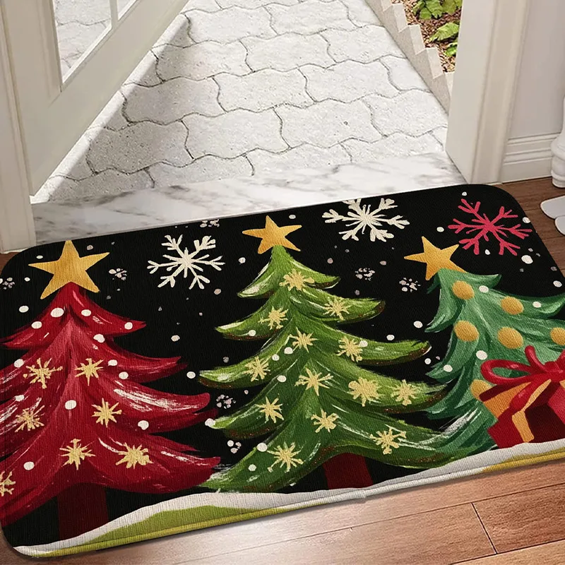 1pc flannel entrance mat, absorbent door mat, Christmas gift, Christmas tree print, bedroom small carpet, living room floor mat
1pc flannel entrance mat, absorbent door mat, Christmas gift, Christmas tree print, bedroom small carpet, living room floor mat