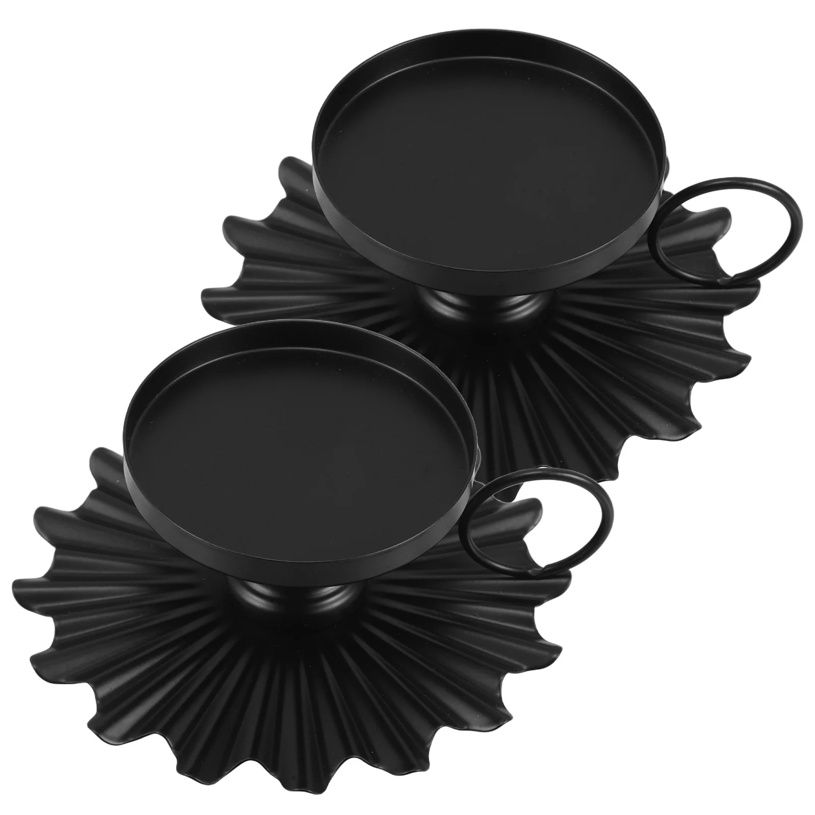 2pcs Creative Holder Vintage Fan Shaped Iron Stand for Scented Candles Table Decor Black Color Farmhouse Style
2pcs Creative Holder Vintage Fan Shaped Iron Stand for Scented Candles Table Decor Black Color Farmhouse Style