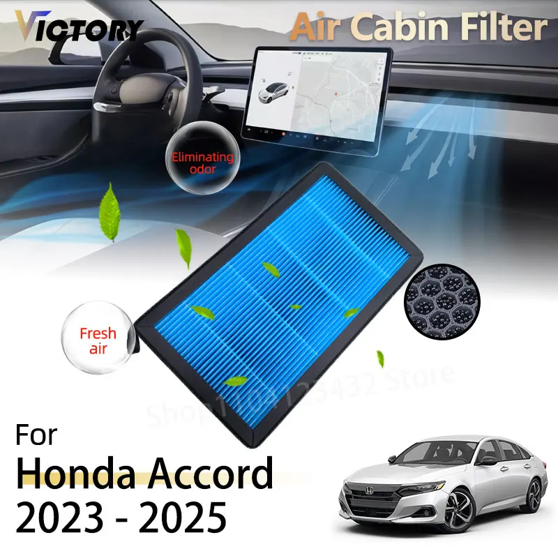 PM2.5 HEPA Air Cabin Filter For Honda Accord 11th Gen 2023 2024 2025 Hybrid Accessories 80291-TF3-E01 80291TF0U01 80292-TG0-W02
PM2.5 HEPA Air Cabin Filter For Honda Accord 11th Gen 2023 2024 2025 Hybrid Accessories 80291-TF3-E01 80291TF0U01 80292-TG0-W02