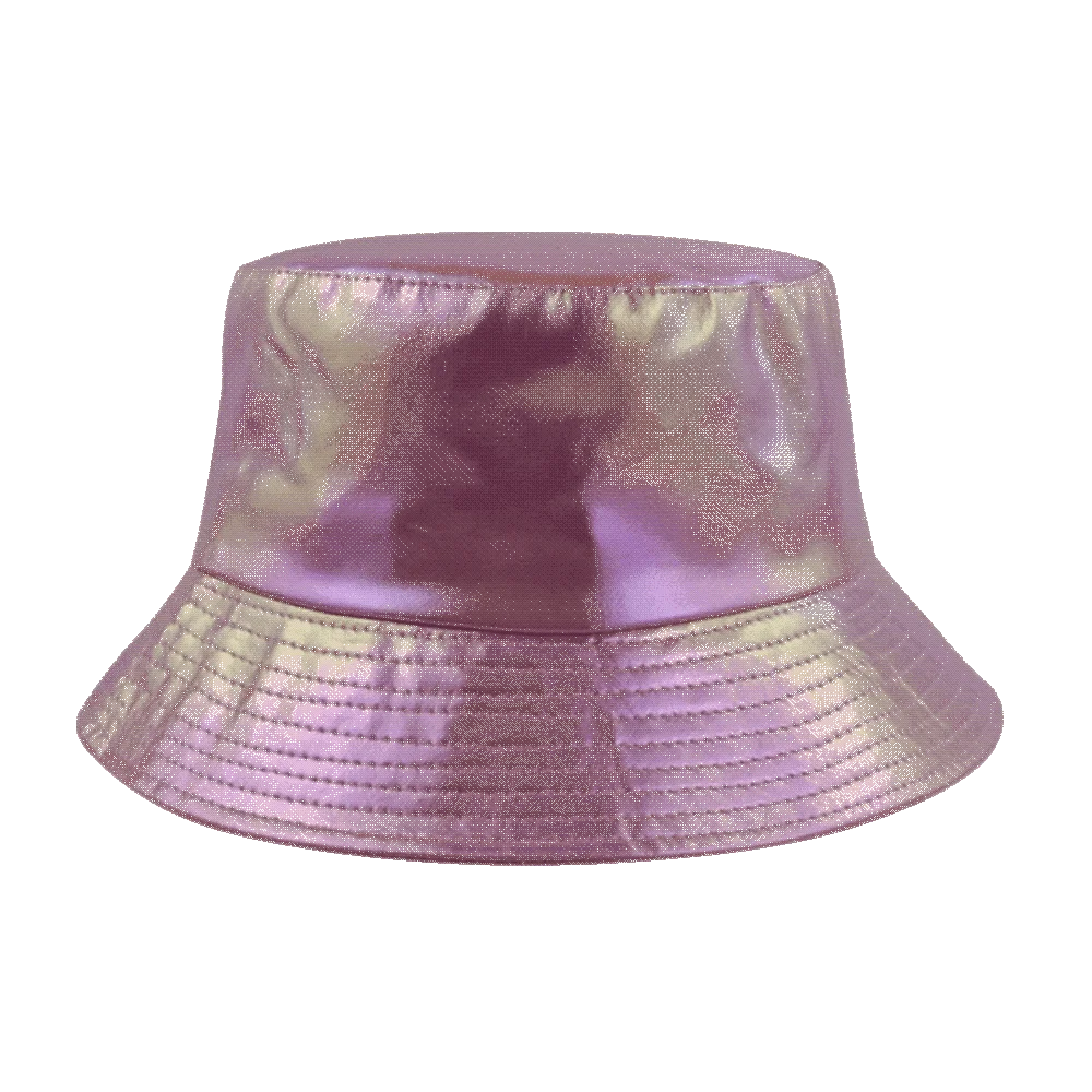 Unisex Leather Luminous Bucket Hat Single Sided Wide Brim Laser Rainbow Fisherman Hat Solid Color Silver Shiny Sun Cap Sunshade
Unisex Leather Luminous Bucket Hat Single Sided Wide Brim Laser Rainbow Fisherman Hat Solid Color Silver Shiny Sun Cap Sunshade