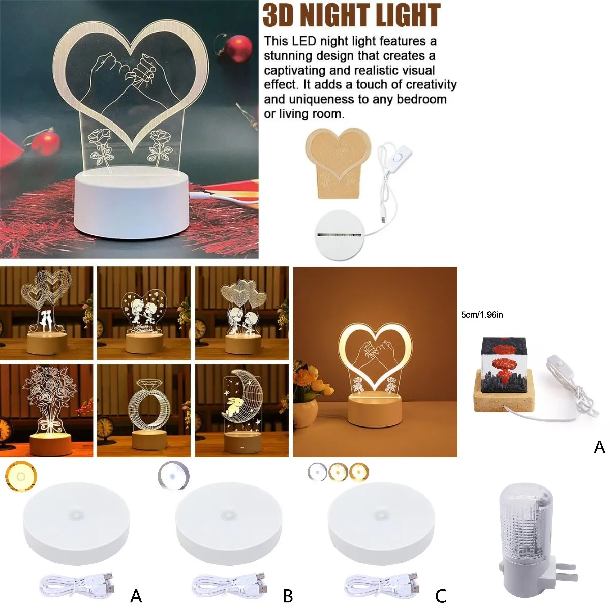 Creative Bedside Night Light Girl Heart Children Bestie Classmates Cartoon Birthday Gift Atmosphere Lighting Small Table Lamp
Creative Bedside Night Light Girl Heart Children Bestie Classmates Cartoon Birthday Gift Atmosphere Lighting Small Table Lamp