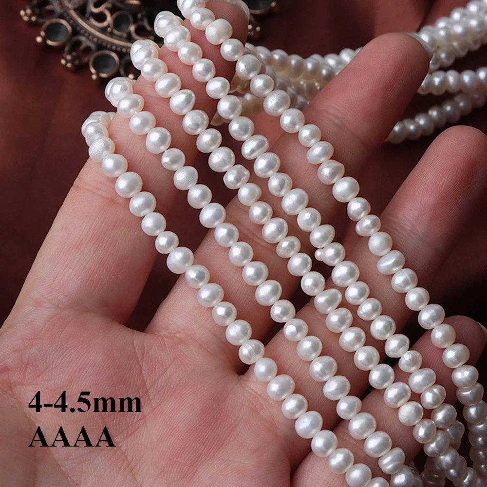 4-4.5mm 4A Natural Freshwater White Near Round Shape Pearl Loose Bead Gift for Jewelry Make DIY Necklace Bracelet Accessories
4-4.5mm 4A Natural Freshwater White Near Round Shape Pearl Loose Bead Gift for Jewelry Make DIY Necklace Bracelet Accessories