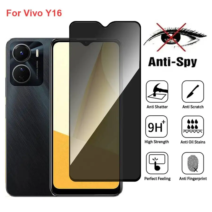 Vivo Y16 V2204 Anti Spy Privacy Tempered Glass Protector Compatible For Vivoy16 Full Cover Screen Phone Film
Vivo Y16 V2204 Anti Spy Privacy Tempered Glass Protector Compatible For Vivoy16 Full Cover Screen Phone Film