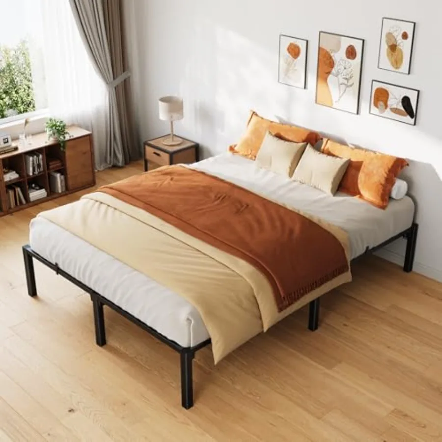 Bed Frame,"High Platform Bed Frame, Heavy Duty Steel Slat Support Size with Storage Space, Support Up to 00 LBS, No Screws Need
Bed Frame,"High Platform Bed Frame, Heavy Duty Steel Slat Support Size with Storage Space, Support Up to 00 LBS, No Screws Need