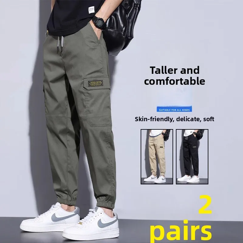 Мужские летние повседневные брюки свободного кроя из чистого хлопка, тонкие, укороченные, эластичные, для работы на открытом воздухе, модный бренд
Мужские летние повседневные брюки свободного кроя из чистого хлопка, тонкие, укороченные, эластичные, для работы на открытом воздухе, модный бренд