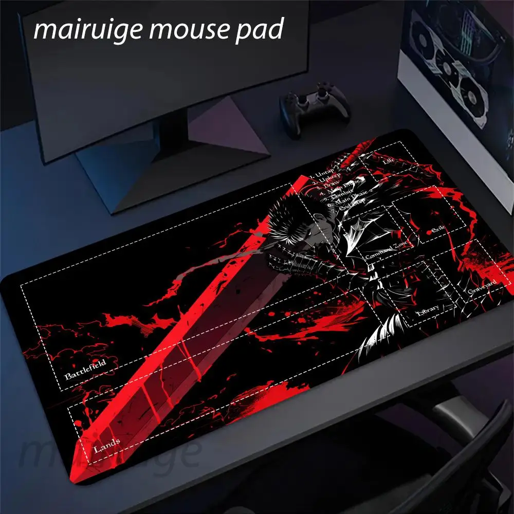 Guts Sword in Berserk Mouse Pad Game Mat Durable Rubber for MTG TCG Games 350X600mm Cards Gaming Desk Mats Party Friendly Design
Guts Sword in Berserk Mouse Pad Game Mat Durable Rubber for MTG TCG Games 350X600mm Cards Gaming Desk Mats Party Friendly Design