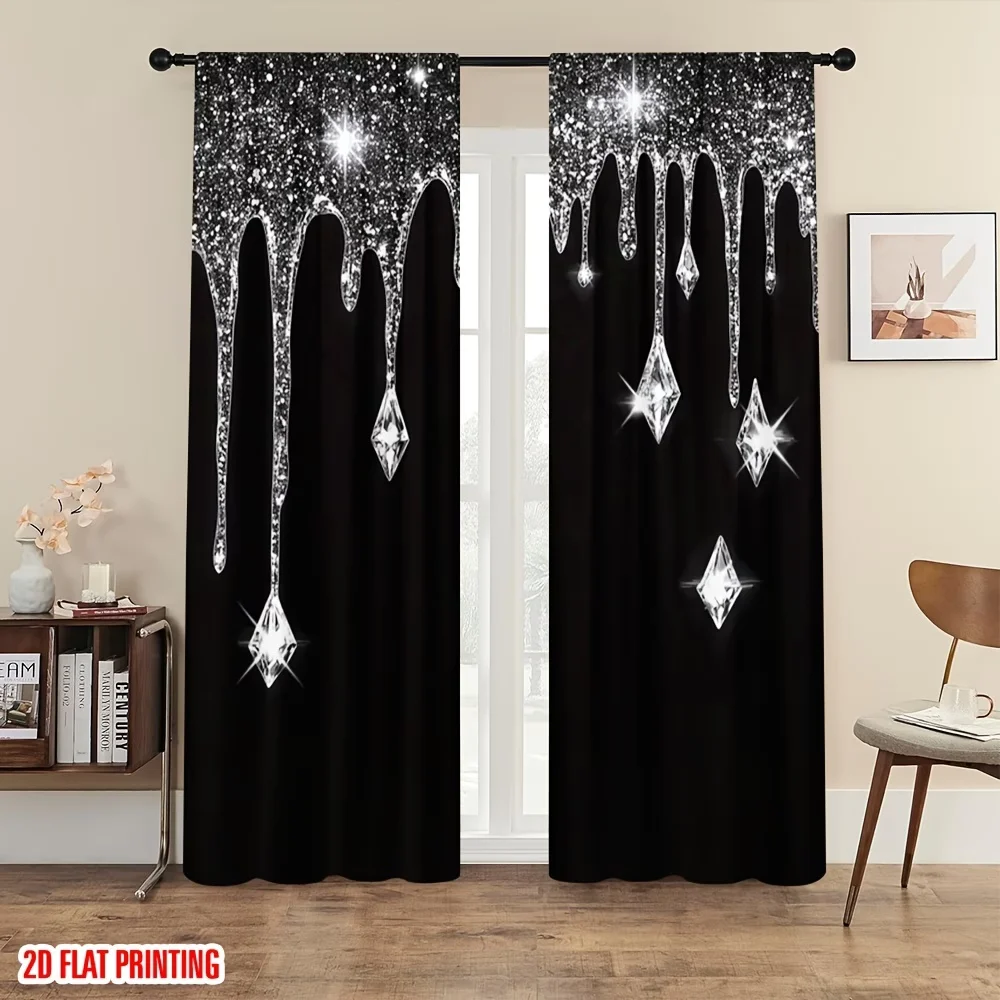 2pcs Shining silver droplets print curtains,suitable for bedroom,living room kitchen decoration,home decoration,windowdecoration
2pcs Shining silver droplets print curtains,suitable for bedroom,living room kitchen decoration,home decoration,windowdecoration