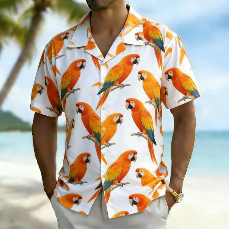 Men's Artistic Hawaiian Print Shirt Stylish Summer Outfit For Seaside Getaway Weekend Social Event Office Casual Daily Wear
Men's Artistic Hawaiian Print Shirt Stylish Summer Outfit For Seaside Getaway Weekend Social Event Office Casual Daily Wear