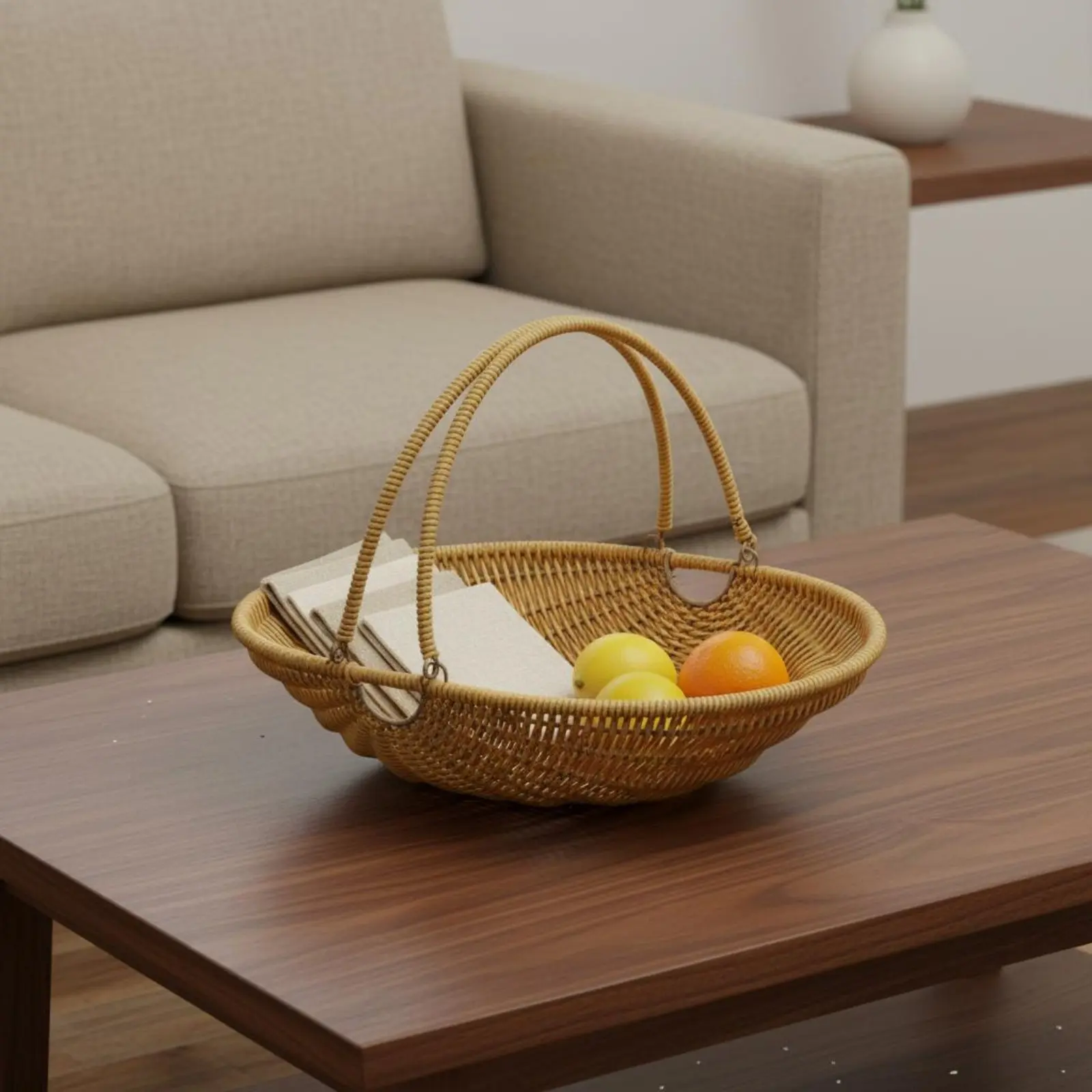 Woven Plastic Basket Versatile Outdoor Gathering Basket with Handles Rattan Design Tote Bag Easy to Clean Large Capacity
Woven Plastic Basket Versatile Outdoor Gathering Basket with Handles Rattan Design Tote Bag Easy to Clean Large Capacity