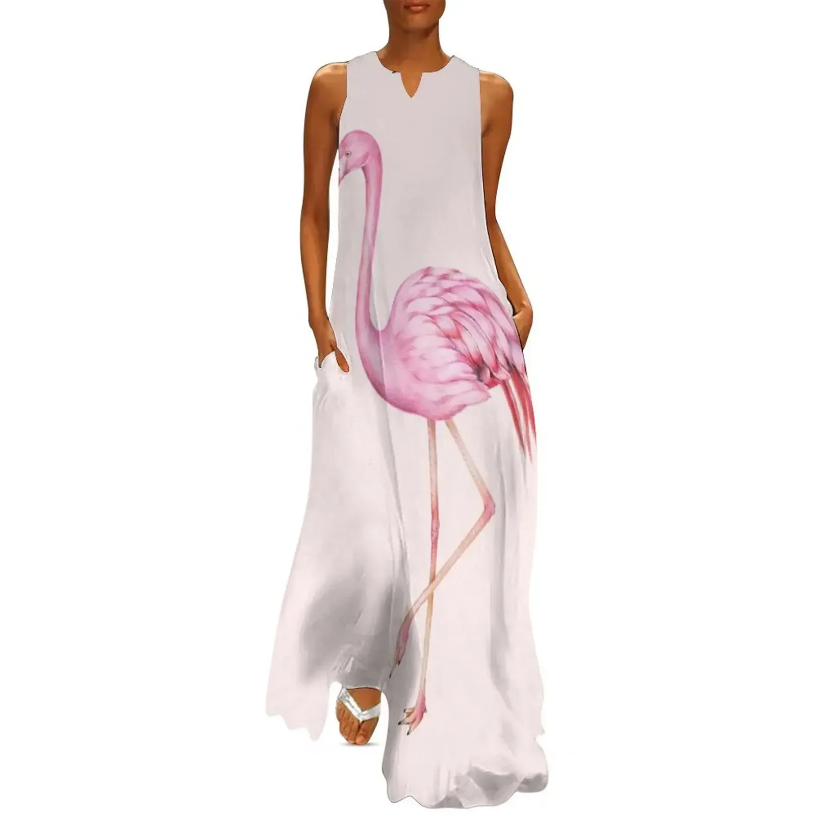 Blush Pink Watercolor Flamingo Art Long Dress dress korean style Clothing dresses korean style Dress
Blush Pink Watercolor Flamingo Art Long Dress dress korean style Clothing dresses korean style Dress