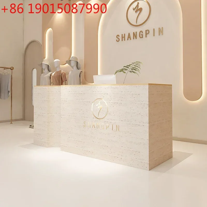 Reception Aesthetic Counter Cashier Table Desk Modern Furniture Entrances Tables Long Hairdressing Luxurious Office Luxury
Reception Aesthetic Counter Cashier Table Desk Modern Furniture Entrances Tables Long Hairdressing Luxurious Office Luxury