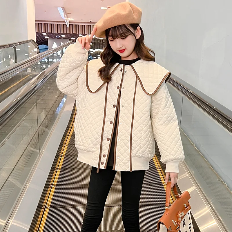 Winter girls lapel line thin cotton clothing parkas children clip cotton clothing coat trend parkas free shipping
Winter girls lapel line thin cotton clothing parkas children clip cotton clothing coat trend parkas free shipping
