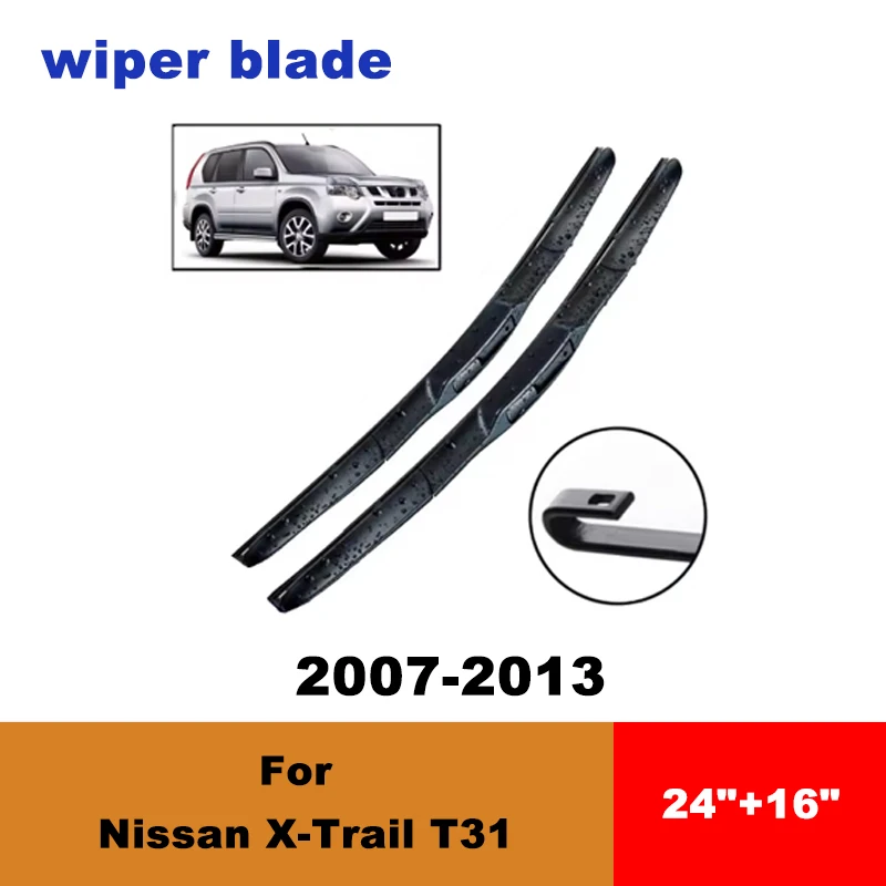 For Nissan X-Trail T31 2007-2013 car front wiper blades silent wiper blades soft rubber windshield wipers accessories
For Nissan X-Trail T31 2007-2013 car front wiper blades silent wiper blades soft rubber windshield wipers accessories