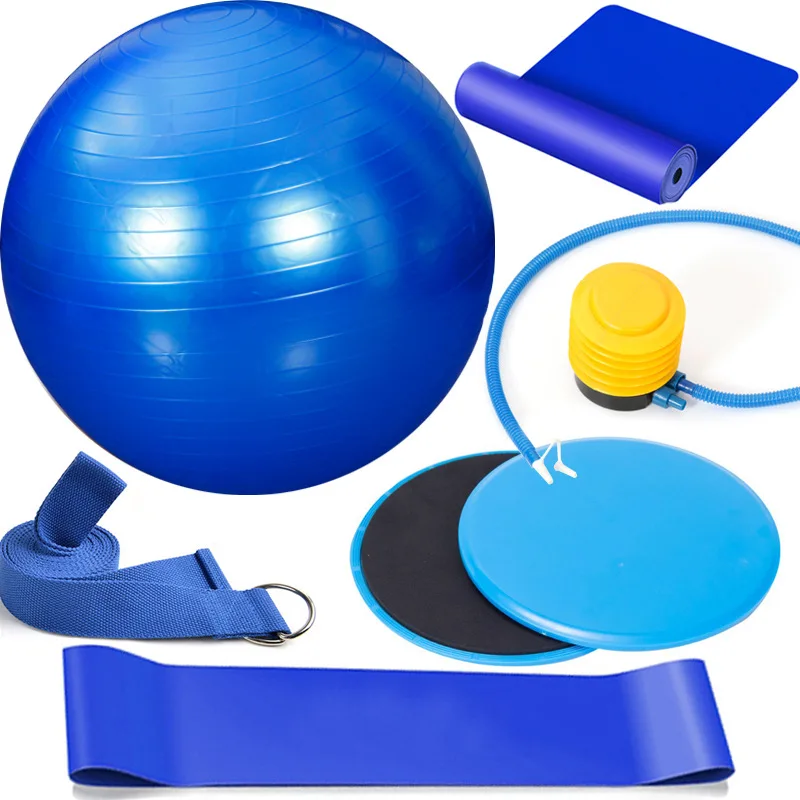 55cm Yoga Ball Yoga Home Fitness Blue 5PC Set Stretching Belt Resistance Ring Elastic Belt Yoga Ball Sliding Disk Tension
55cm Yoga Ball Yoga Home Fitness Blue 5PC Set Stretching Belt Resistance Ring Elastic Belt Yoga Ball Sliding Disk Tension