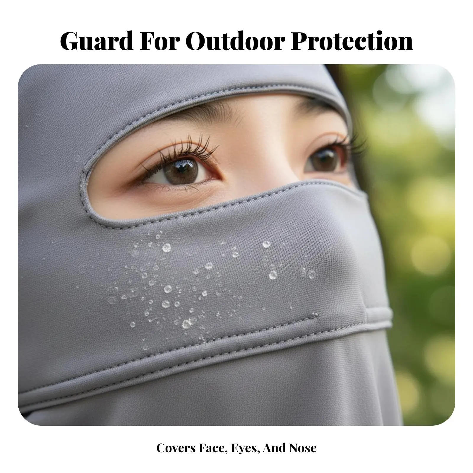 Protection Facekini Lightweight Full Face Sun Face Covering Cooling Ice Silk Face Cover Elastic Ear Loops Ice Silk Cooling Face
Protection Facekini Lightweight Full Face Sun Face Covering Cooling Ice Silk Face Cover Elastic Ear Loops Ice Silk Cooling Face