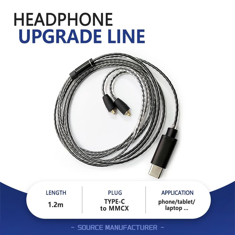 TYPE-C to MMCX in ear Iem Earphone Upgrade Cable Replacement Cable with Inline Mic Control for SHURE SE215 SE315 SE425 SE535
TYPE-C to MMCX in ear Iem Earphone Upgrade Cable Replacement Cable with Inline Mic Control for SHURE SE215 SE315 SE425 SE535