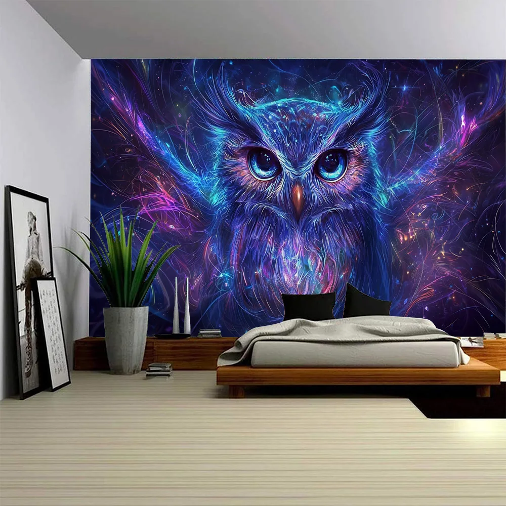 Colorful landscape tapestry psychedelic bird phoenix owl print wall hanging hippie dormitory room decoration background fabric
Colorful landscape tapestry psychedelic bird phoenix owl print wall hanging hippie dormitory room decoration background fabric