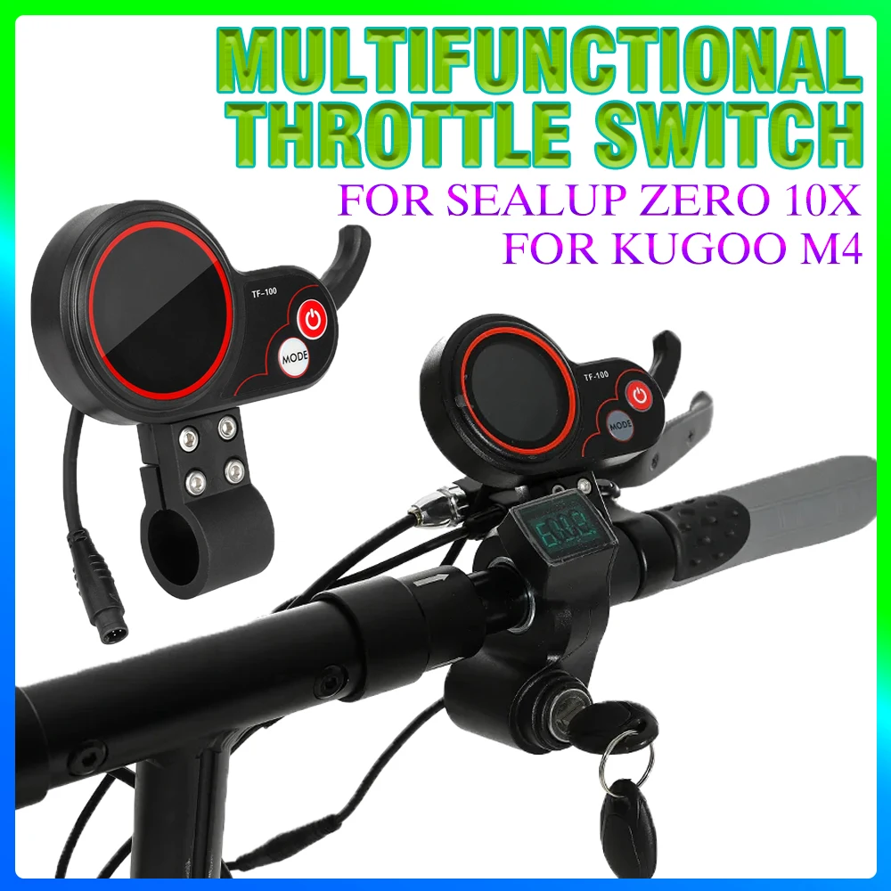 Для Sealup Kugoo M4 Zero 10X Многофункциональный переключатель дроссельной заслонки с трехскоростным дисплеем мощности переключения и ЖК-изметром общего пробега
Для Sealup Kugoo M4 Zero 10X Многофункциональный переключатель дроссельной заслонки с трехскоростным дисплеем мощности переключения и ЖК-изметром общего пробега