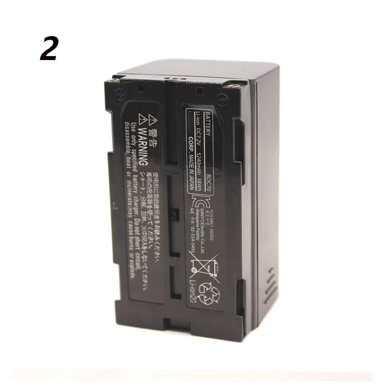 2 pieces Li-ion Battery BDC70 for Toqcon OS ES series total station
2 pieces Li-ion Battery BDC70 for Toqcon OS ES series total station