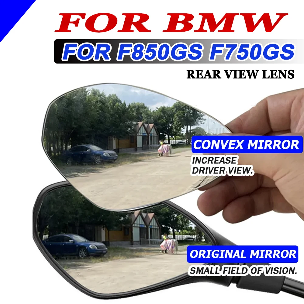 For BMW F850GS F750GS F 850 750 GS Motorcycle Accessories Convex Mirror Increase Rearview Mirrors Side Mirror View Vision Lens 
For BMW F850GS F750GS F 850 750 GS Motorcycle Accessories Convex Mirror Increase Rearview Mirrors Side Mirror View Vision Lens
