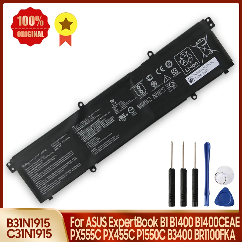 Сменный аккумулятор B31N1915 C31N1915 для ASUS ExpertBook B1 B1400 B1400CEAE PX455C P1550C B1500c BR1100C BR1100CKA BR1100FKA
Сменный аккумулятор B31N1915 C31N1915 для ASUS ExpertBook B1 B1400 B1400CEAE PX455C P1550C B1500c BR1100C BR1100CKA BR1100FKA