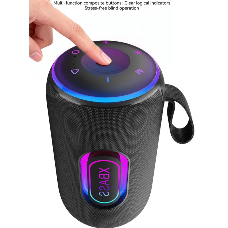 High Volume Portable Wireless Speaker Bluetooth Subwoofer Outdoor Waterproof HIFI Stereo Boombox with RGB LED Lighting TWS TF 1
High Volume Portable Wireless Speaker Bluetooth Subwoofer Outdoor Waterproof HIFI Stereo Boombox with RGB LED Lighting TWS TF 1