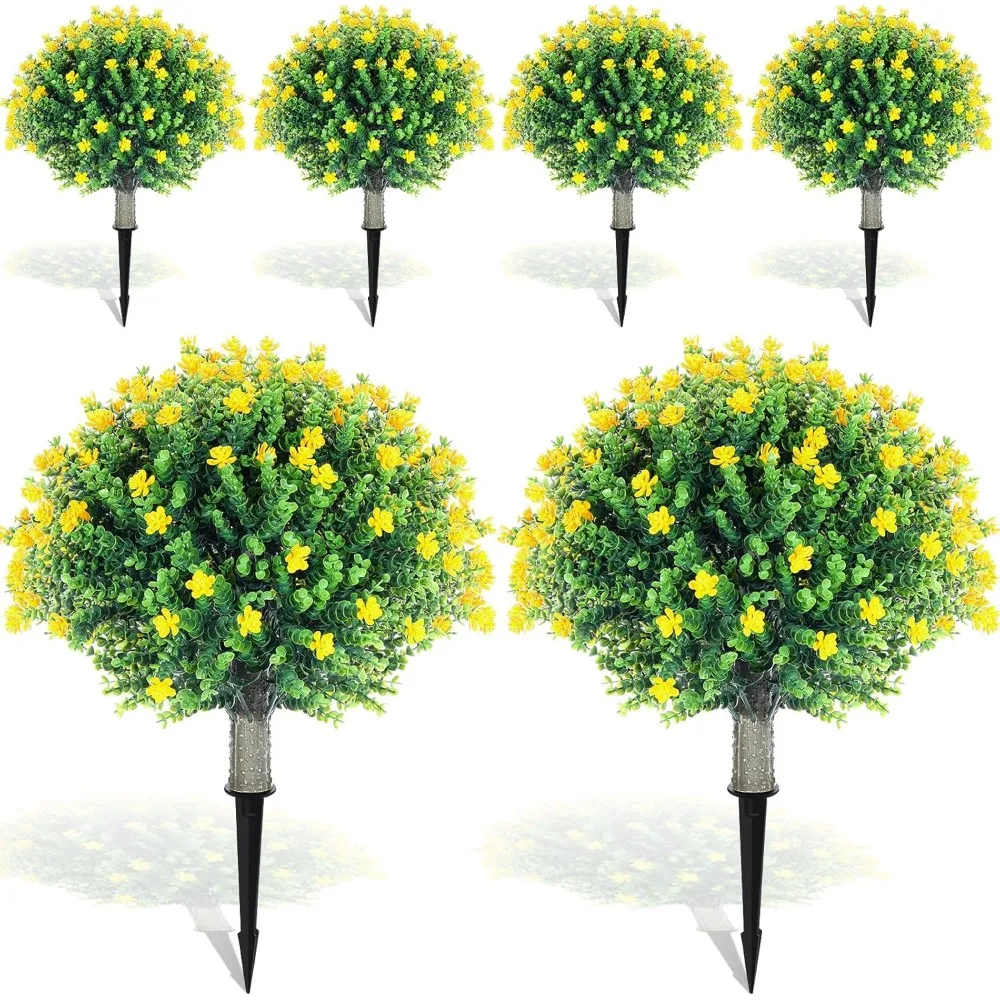 6 Artificial Boxwood Ball Flower Trees, 20 Tall Artificial Plants, Outdoor Artificial Shrubs, Realistic UV Resistance
6 Artificial Boxwood Ball Flower Trees, 20 Tall Artificial Plants, Outdoor Artificial Shrubs, Realistic UV Resistance