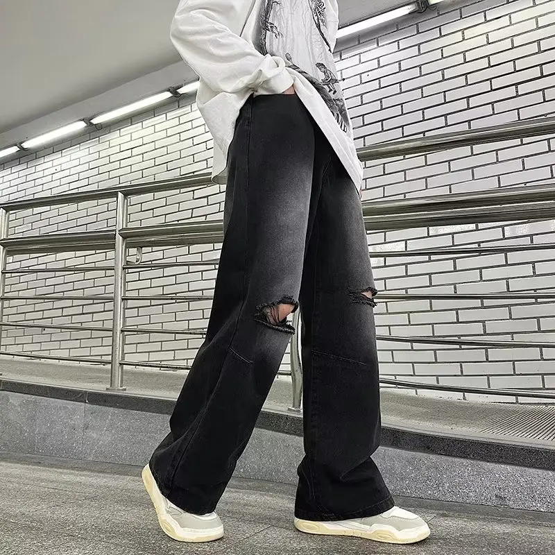 Свободные прямые джинсы для мужчин, весна-осень, новые длинные брюки большого размера, модные износостойкие джинсы со средней талией
Свободные прямые джинсы для мужчин, весна-осень, новые длинные брюки большого размера, модные износостойкие джинсы со средней талией