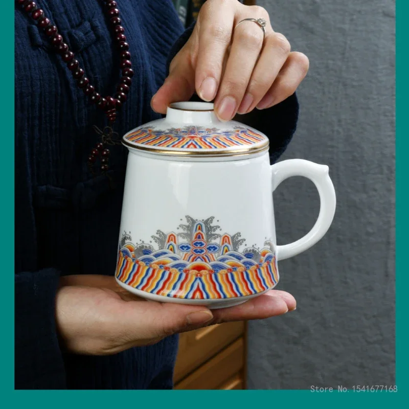 Креативные китайские чашки для фильтрации и разделения чая, чашка для приготовления чая с крышкой, нефритовый фарфор, чашка для домашнего офиса, 1 шт.
Креативные китайские чашки для фильтрации и разделения чая, чашка для приготовления чая с крышкой, нефритовый фарфор, чашка для домашнего офиса, 1 шт.