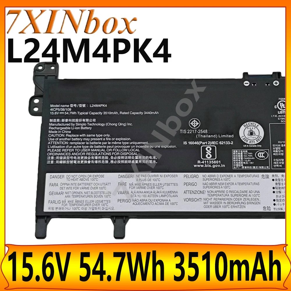 7XINbox L24M4PK4 L24D4PK4 15.6V 54.7Wh 3510mAh Laptop Battery For Lenovo IdeaPad Slim 5 13ARP10 15ARP10 Series SB11Q02052
7XINbox L24M4PK4 L24D4PK4 15.6V 54.7Wh 3510mAh Laptop Battery For Lenovo IdeaPad Slim 5 13ARP10 15ARP10 Series SB11Q02052