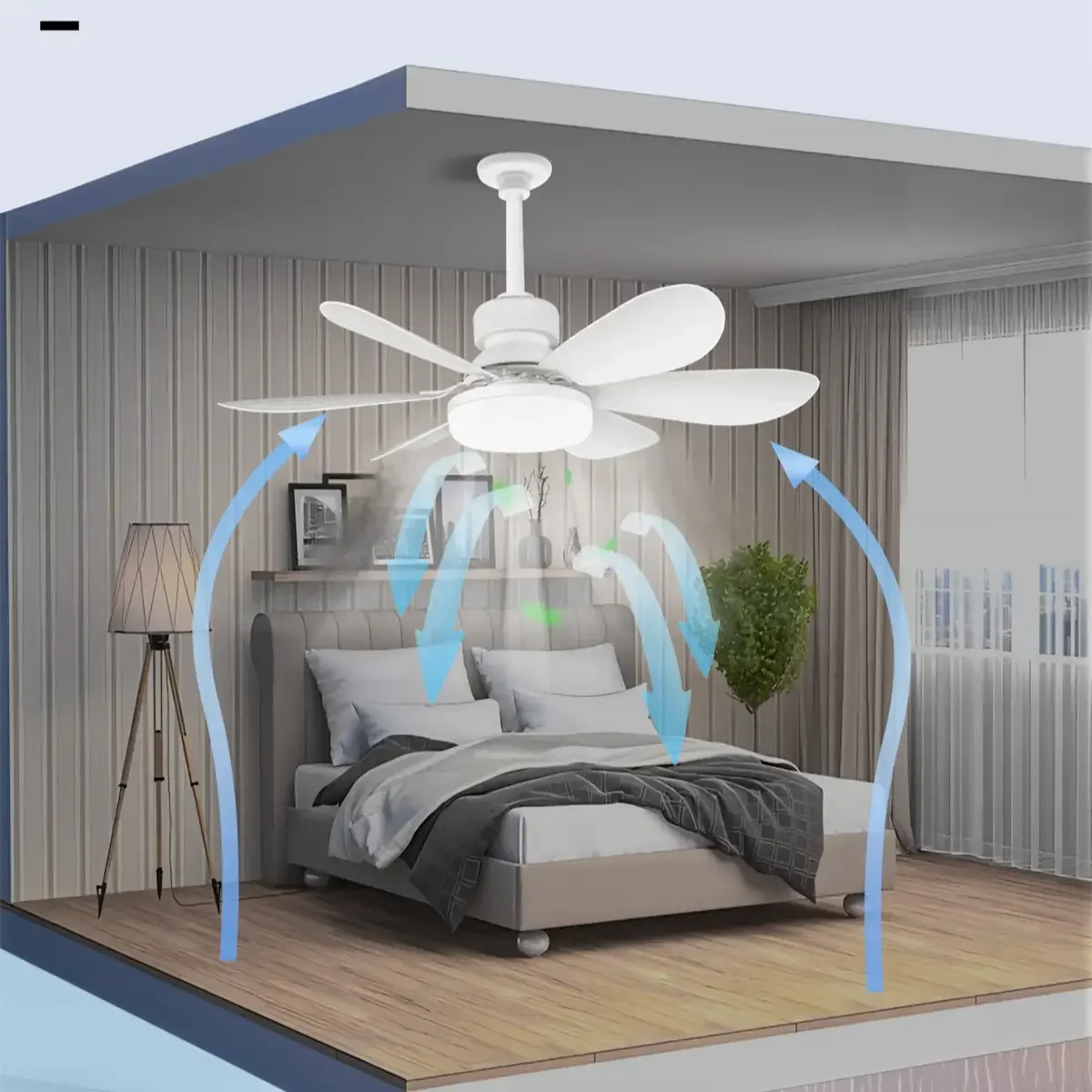 LED 52cm Ceiling Fan Light E27 with Remote Control Dimming, Suitable for Living Room, Bedroom, Kitchen and Home Use, 85-265V
LED 52cm Ceiling Fan Light E27 with Remote Control Dimming, Suitable for Living Room, Bedroom, Kitchen and Home Use, 85-265V
