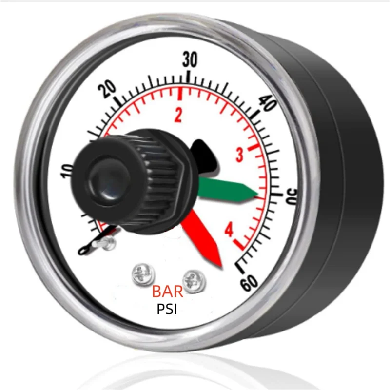 AT63-ECX2712B1 Pool Filter Pressure Gauge Adjustable Pointer 0.6MPA 6Bar Gauge 1/4" NPT
AT63-ECX2712B1 Pool Filter Pressure Gauge Adjustable Pointer 0.6MPA 6Bar Gauge 1/4" NPT