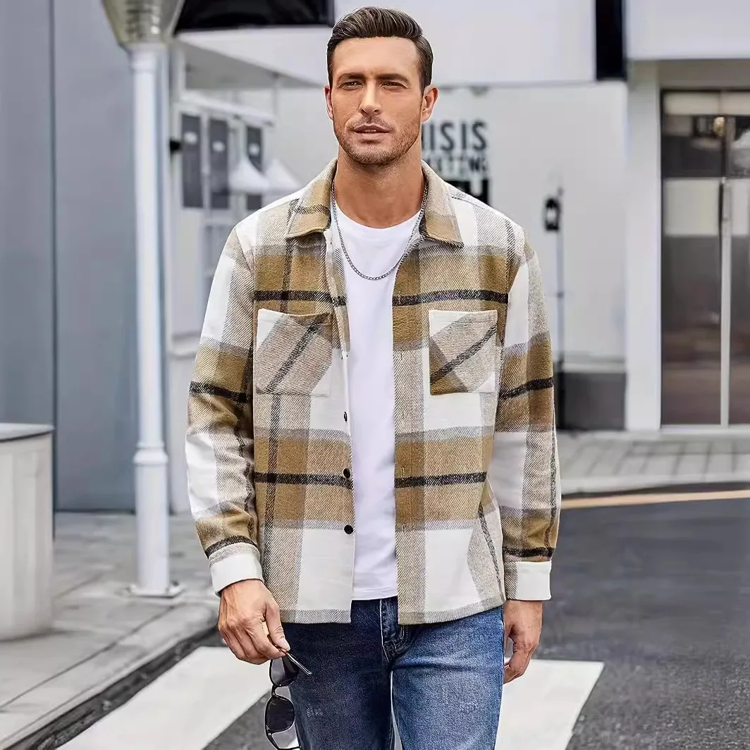 Versatile Plaid Shirt Jacket Handsome Commuting Cotton Flannel Long Sleeve Standard Fit Citywalk Wear Machine Washable
Versatile Plaid Shirt Jacket Handsome Commuting Cotton Flannel Long Sleeve Standard Fit Citywalk Wear Machine Washable