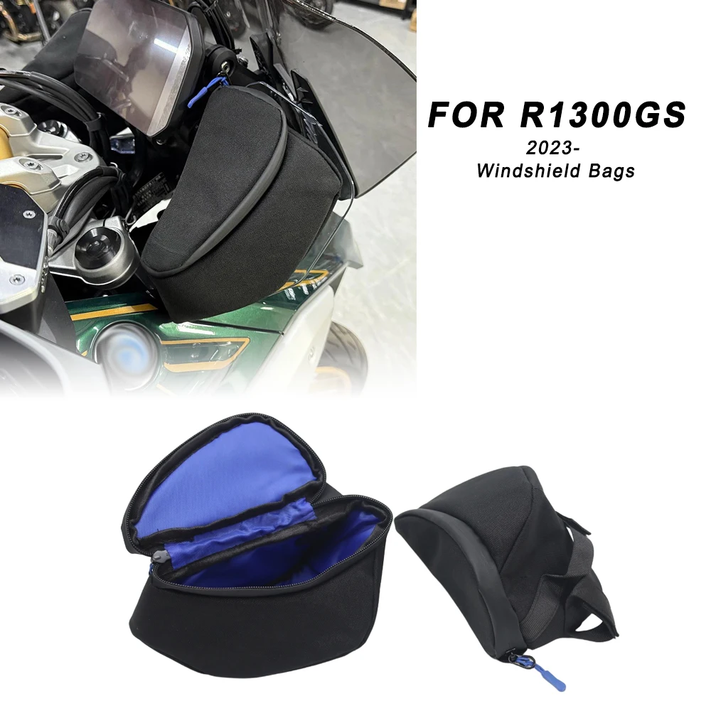 For R1300GS R 1300GS R 1300 GS 2023 2024 Motorcycle Side Deflector Windshield Pack Storage Tool Bags Waterproof