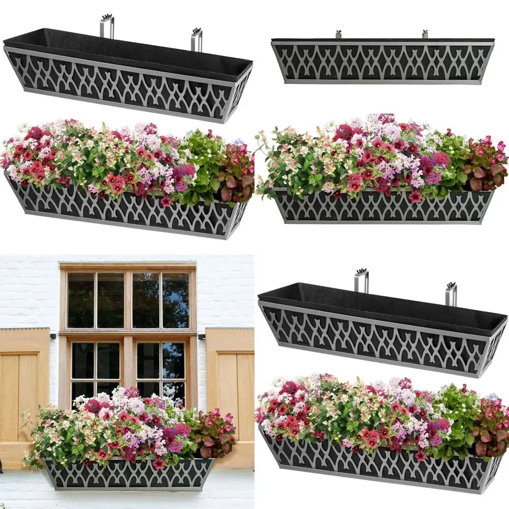 Набор из 2-х кашпо для перил 30x30 см с регулируемыми кронштейнами и тканевыми мешками для растений, для балкона или улицы
Набор из 2-х кашпо для перил 30x30 см с регулируемыми кронштейнами и тканевыми мешками для растений, для балкона или улицы