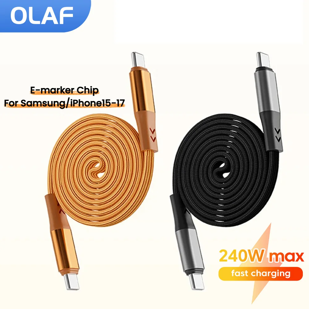 Olaf 240W Magnetic Type C To USB C Cable Fast Charging 65W USB A To Type C Braided Data Cable For iphone17 16 15 Samsung Huawei
Olaf 240W Magnetic Type C To USB C Cable Fast Charging 65W USB A To Type C Braided Data Cable For iphone17 16 15 Samsung Huawei
