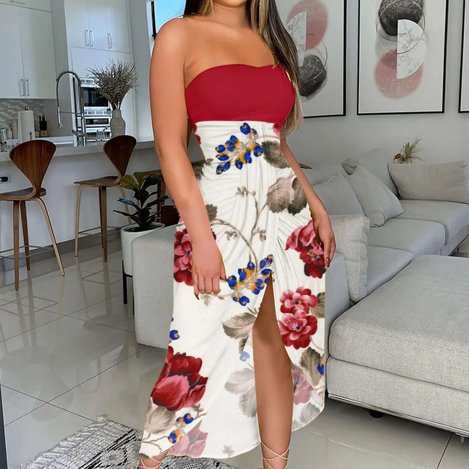 Summer Off Shoulder long Dress Women Wedding Cocktail Party Club Sexy Backless A-Line Dresses floral print Irregular Vestidos
Summer Off Shoulder long Dress Women Wedding Cocktail Party Club Sexy Backless A-Line Dresses floral print Irregular Vestidos