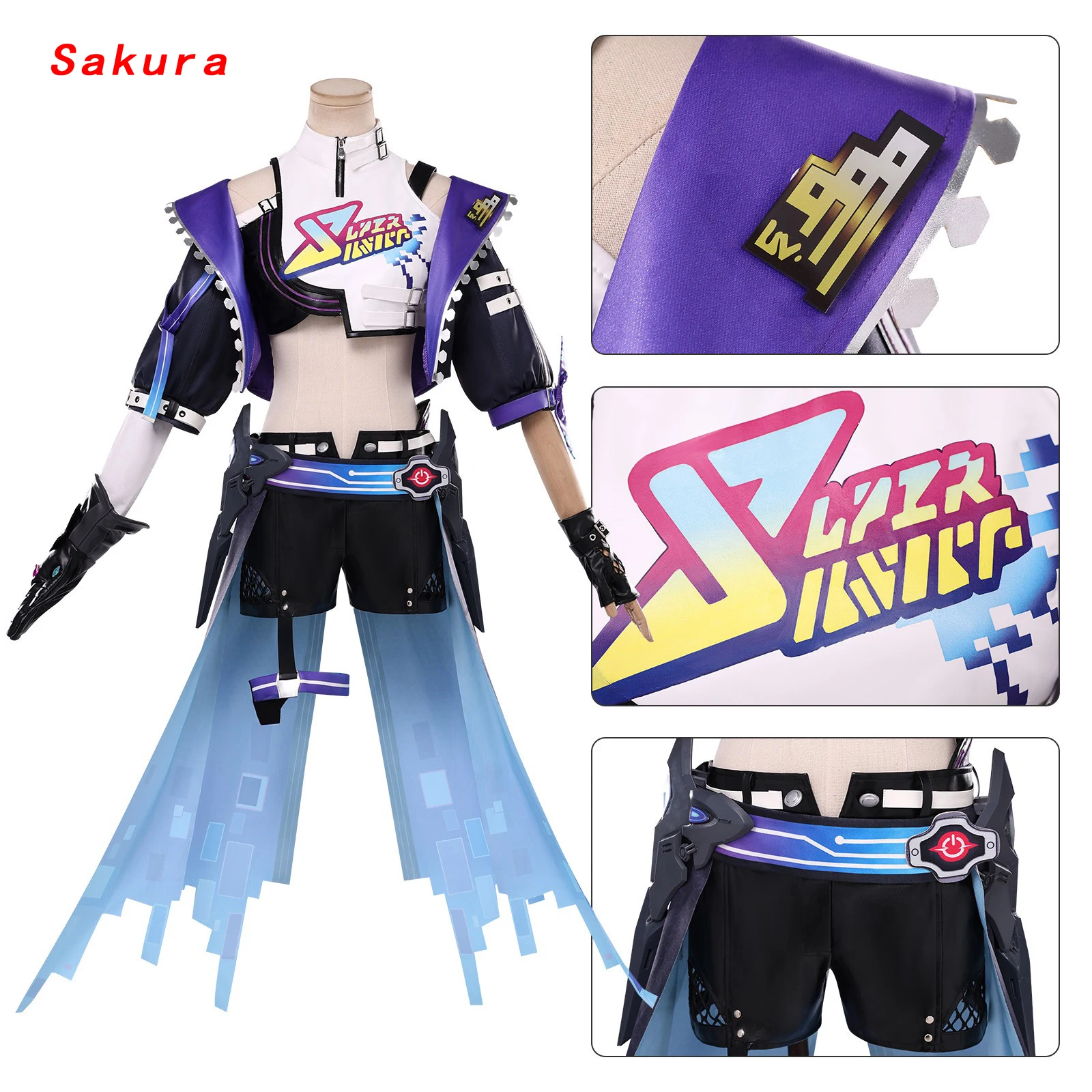 Honkai Star Rail Silver Wolf LV.999 Cosplay Costume Godmode Player Women Outfits Halloween Party Suit
Honkai Star Rail Silver Wolf LV.999 Cosplay Costume Godmode Player Women Outfits Halloween Party Suit