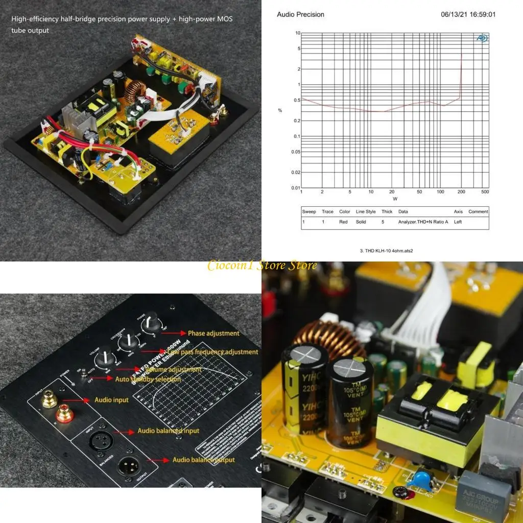 A3PC Professional HIFI 200W Heavy Subwoofer Digital Active Power Amplifier Board Bass
A3PC Professional HIFI 200W Heavy Subwoofer Digital Active Power Amplifier Board Bass